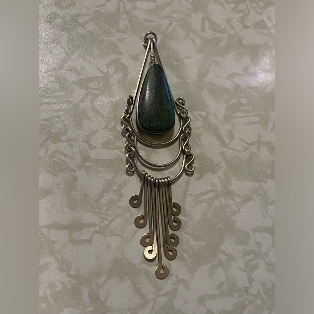 Vintage Dangling Stone Pendant #7793 - Picture 7 of 7